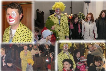 Clown in der Messe