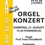 Plakat Orgelkonzert 2011