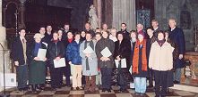 Bilder vom Auftritt des Pfarrchores im Wiener Stephansdom am 9.3.2003