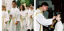 Bilder von der Erstkommunion am 29. Mai 2003